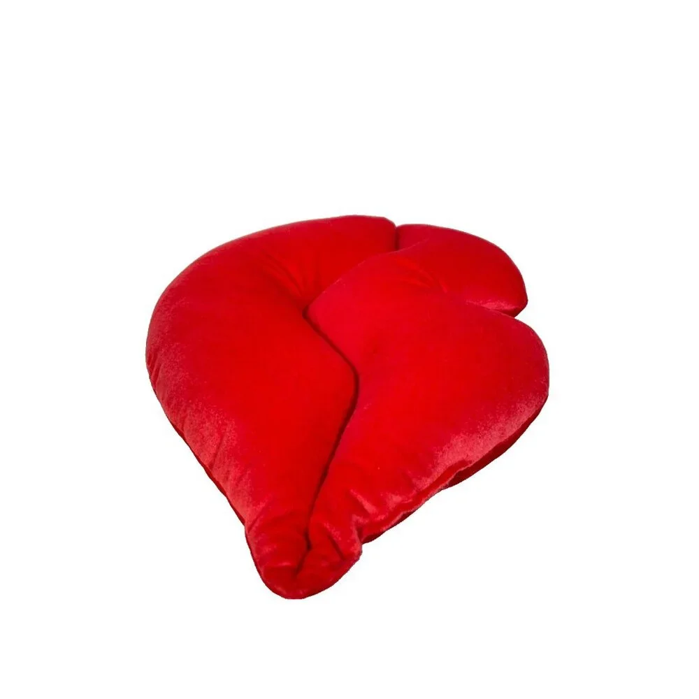 Room Essentials Red LIP Shaped Plush Throw Pillow 10